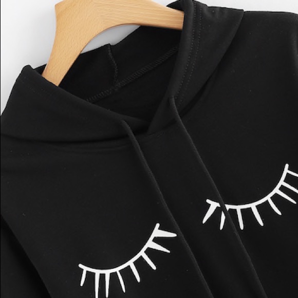 2x 🎀HP🎀 Black Lash Cropped Hoodie - Picture 3 of 5